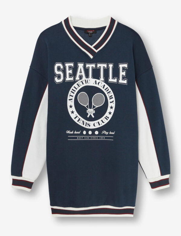Sweatshirt Dress Blue
