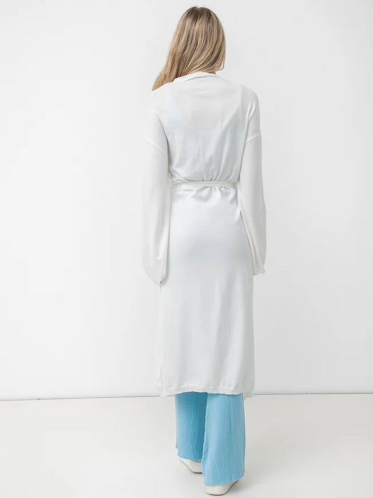 Knitted long cardigan