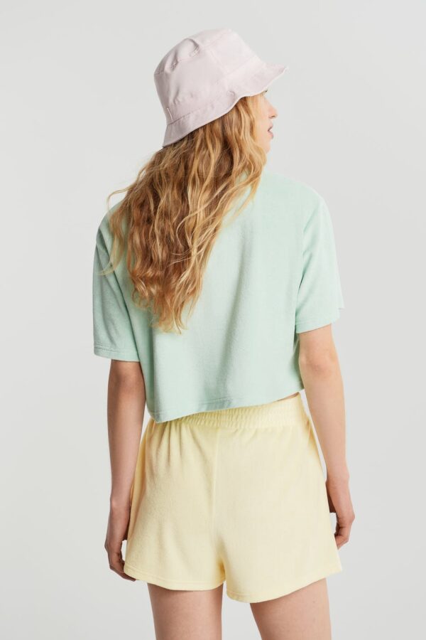 Ava Towelling Shorts Transpe Yellow