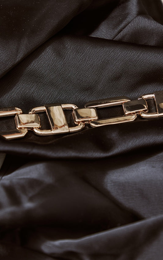 Gold Flat Chunky Chain Choker