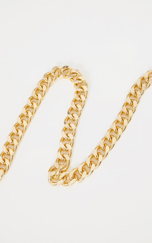 Gold Thick Chunky Chain Belt