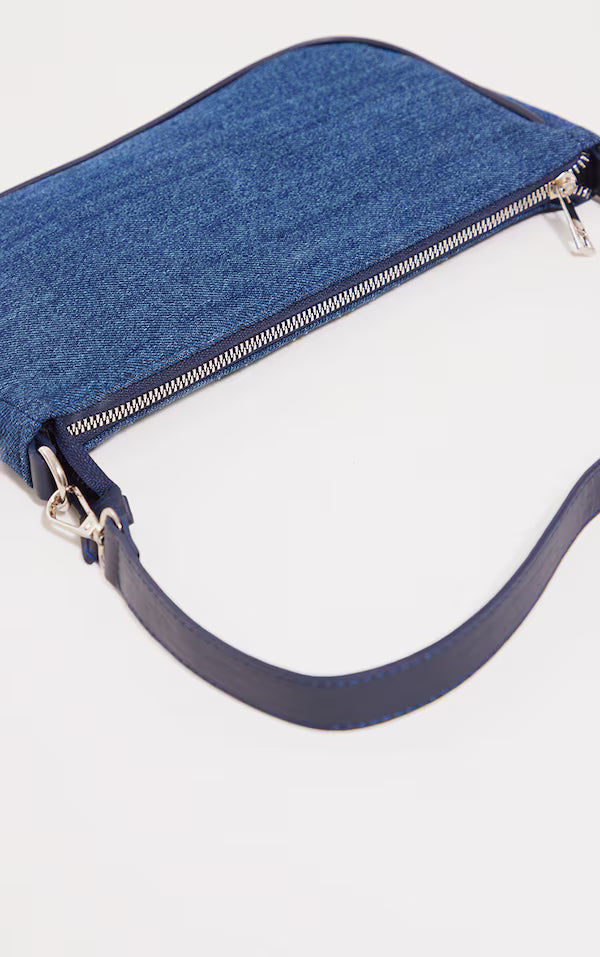 Blue Denim Shoulder Bag