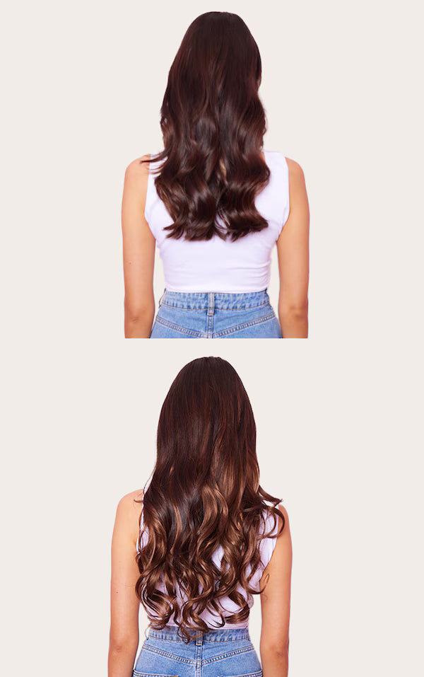 Lullabellz Thick 20` 1 Piece Curly Clip In Hair Extensions Chestnut
