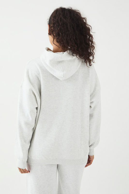 DSGN Studio DSGN Studio Applique Oversized Hoodie Ash Grey