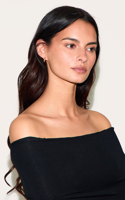 Gold Huggie Hoop 3 Pack Earring Set