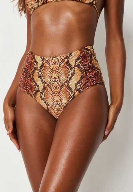Muted Snake Highwaisted Bikini Bottom