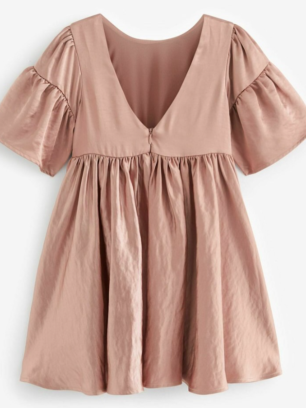 - Next - TEXTURED - Day dress - pale pink