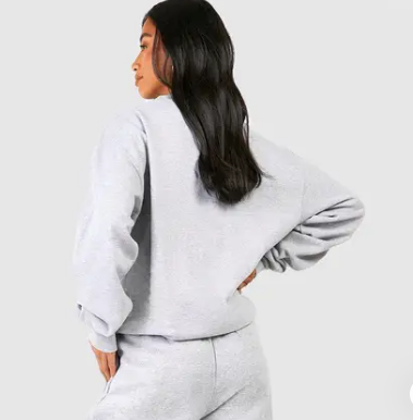 boohoo Petite Printed Sweatshirt Tracksuit