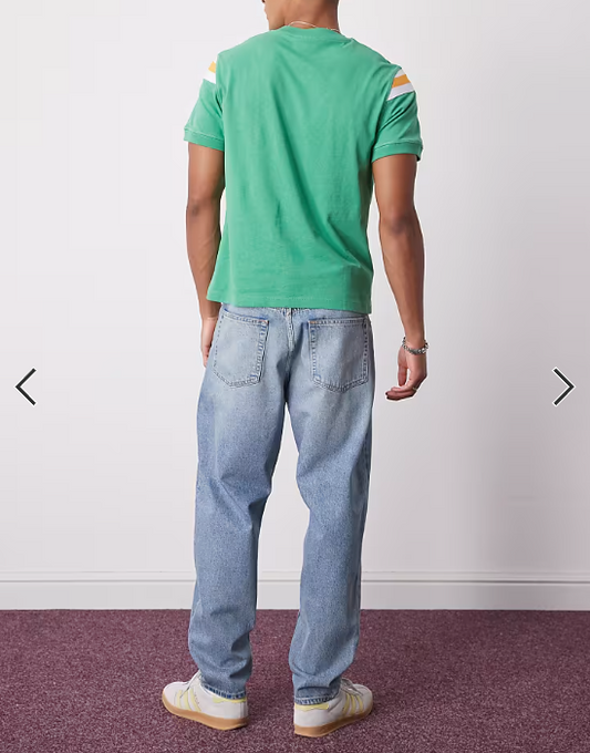 Weekday Ray relaxed fit tapered jeans in blue