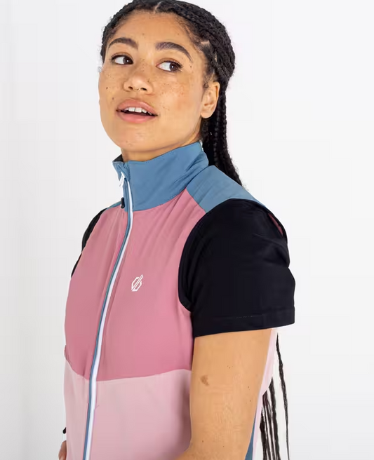 Dare2b Duplicity II Softshell Bodywarmer Dames Roze.