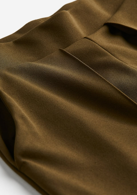 H&M - HIGH-WAIST PANTS- Khaki