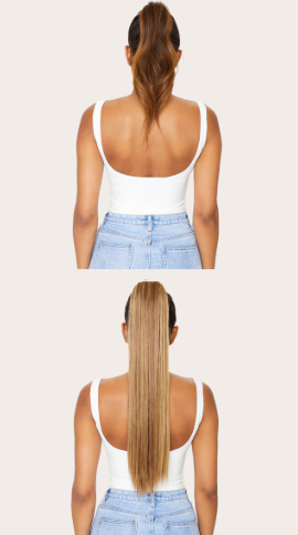 LullaBellz Grande Lengths 26" Straight Pony Mellow Brown