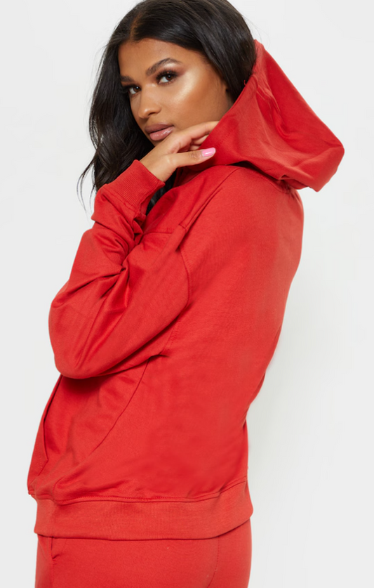 Red Oversized Hoodie