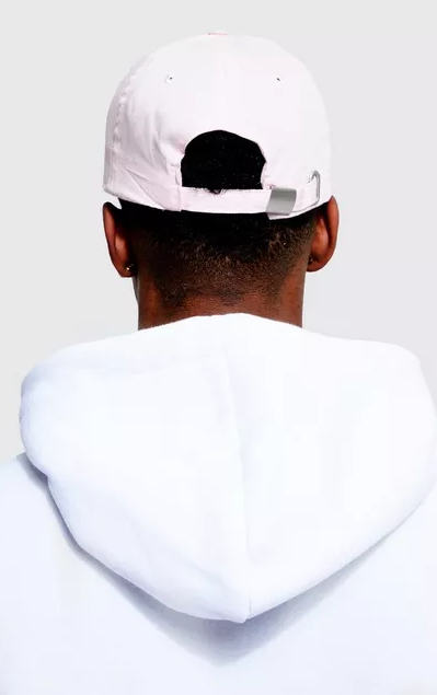 Man Script Embroidered Cap