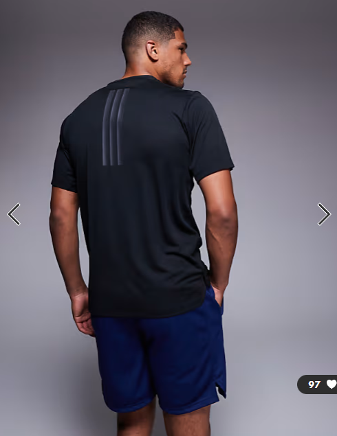 adidas Training Power t-shirt in black