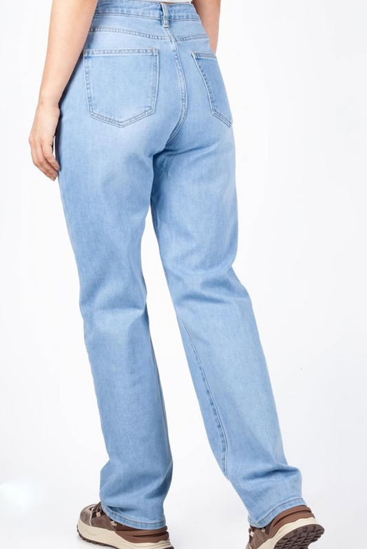 VS Miss - Wide range wide leg jeans met klassieke fit lichtblauw