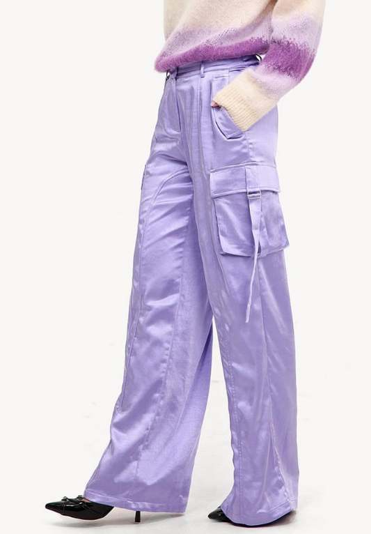 Loavies-Purple cargo trousers