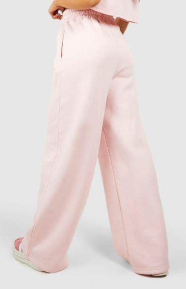 Boohoo Wide Leg Jogger - light pink