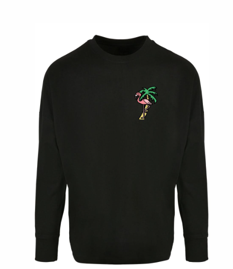 Mister tee - flamingo print long sleeve top