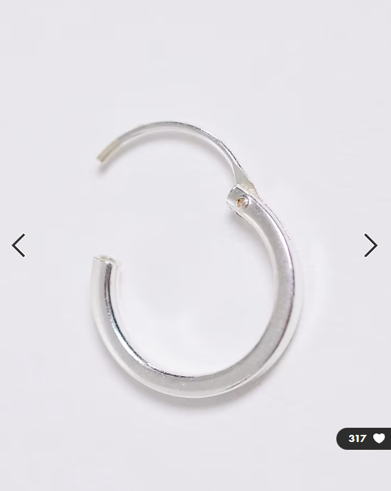 Kignsley Ryan multipack 8 and 10mm hoops in sterling silver