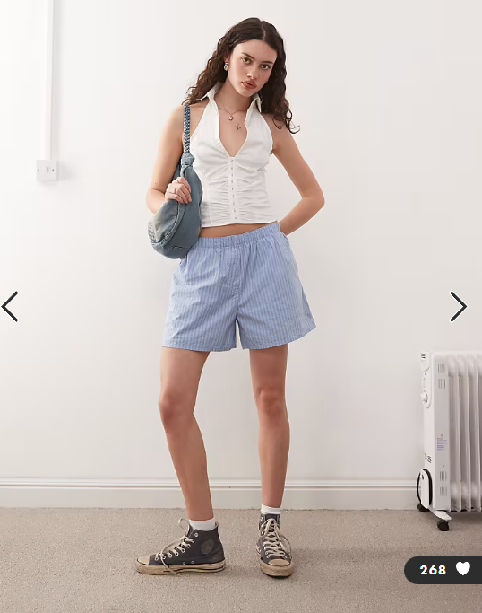 COLLUSION halter neck shirt top in white