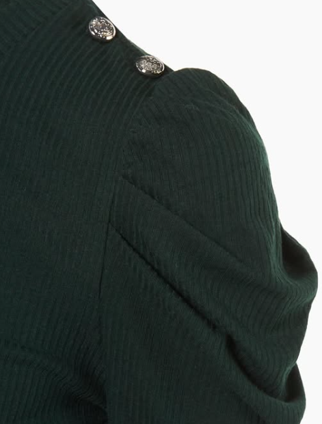 Morgan- Ruched Sleeve Blouse