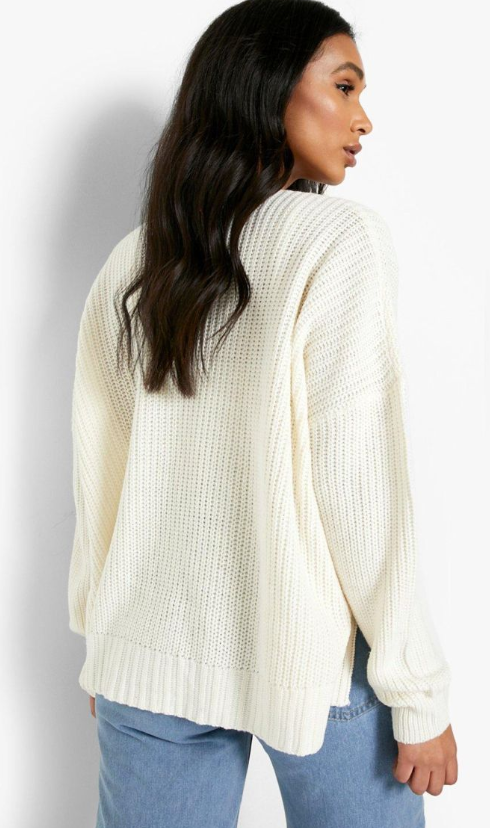 Boohoo - Recycled Crop Cardigan - ecru
