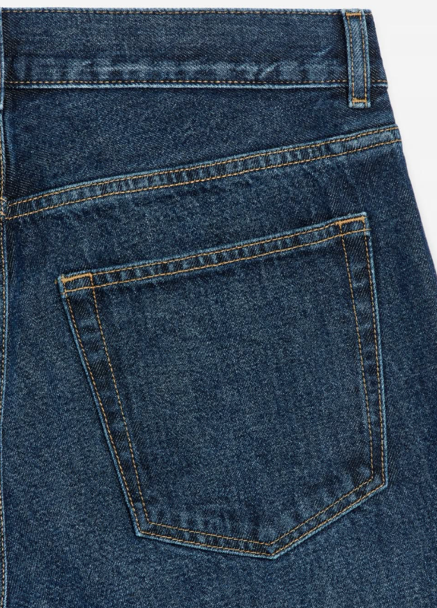 Arket - ocean loose straight leg jeans in deep blue