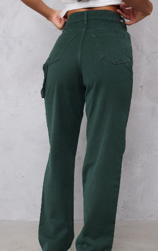 Green Cargo Jeans