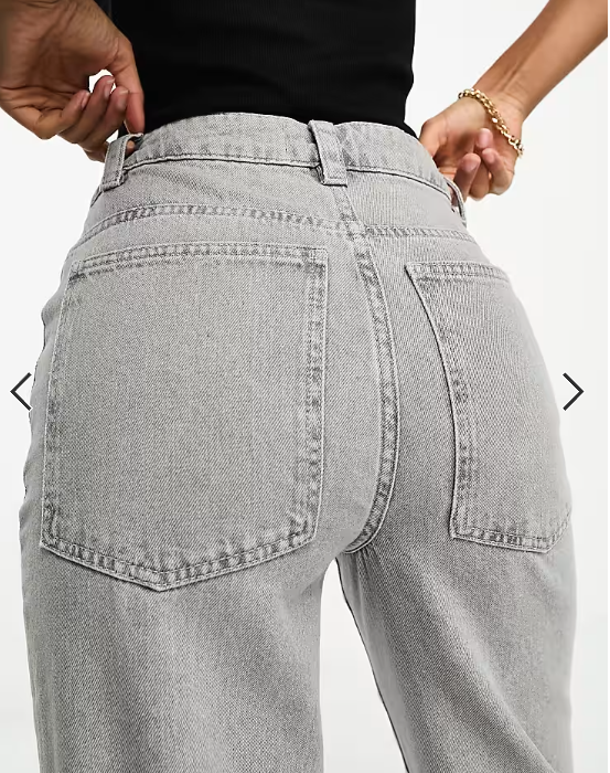 Weekend Collective baggy fit jeans in washed grey