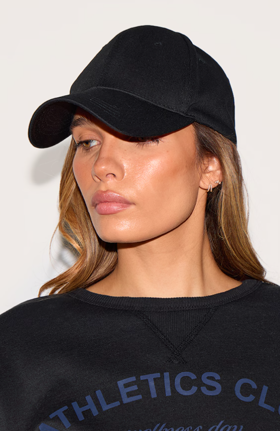 Black Plain Baseball Cap