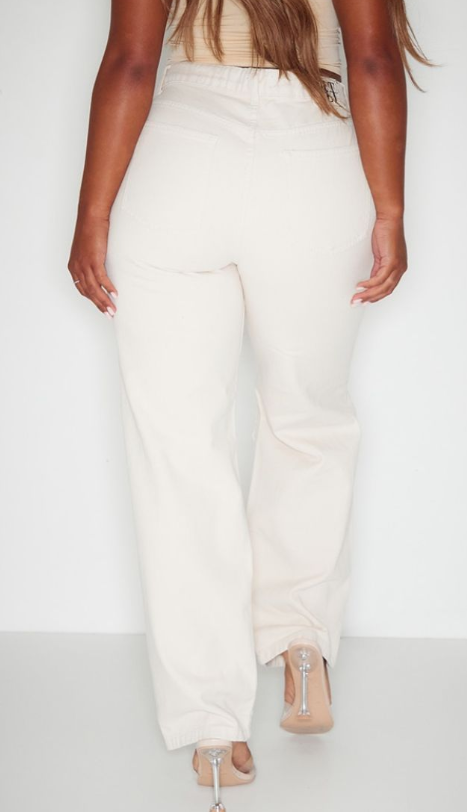 Plt - Shape Stone Extreme Rip Wide Leg Jeans