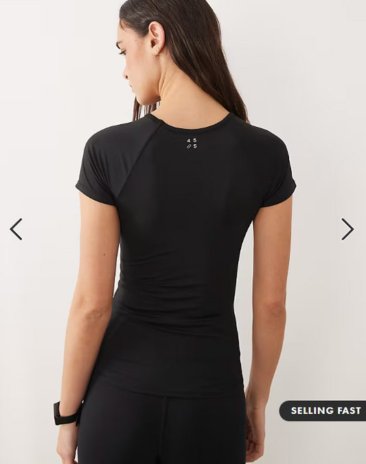 4505 Icon active quick dry slim fit t-shirt in black