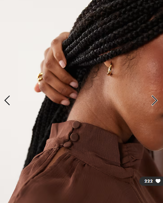 Asos - chiffon double layer cape top