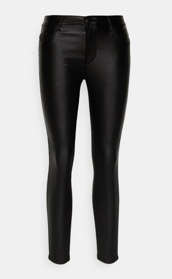 ONLY Petite ONLHELLA COATED - Skinny - black