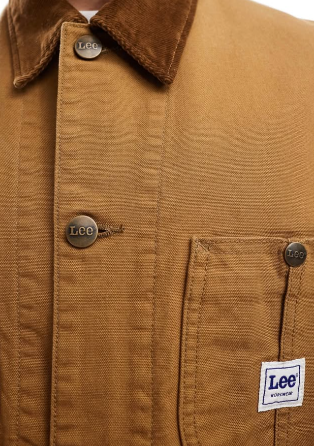 Asos - lee - workwear loose canvas jacket in tan