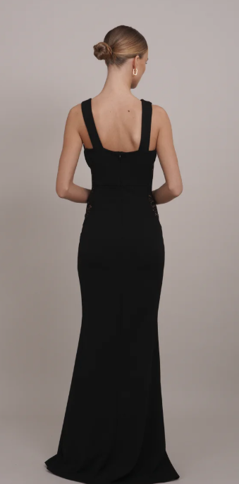 V NECK MAXI - Occasion wear - black
