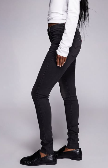 Levi’s 710 super skinny jeans in washed black