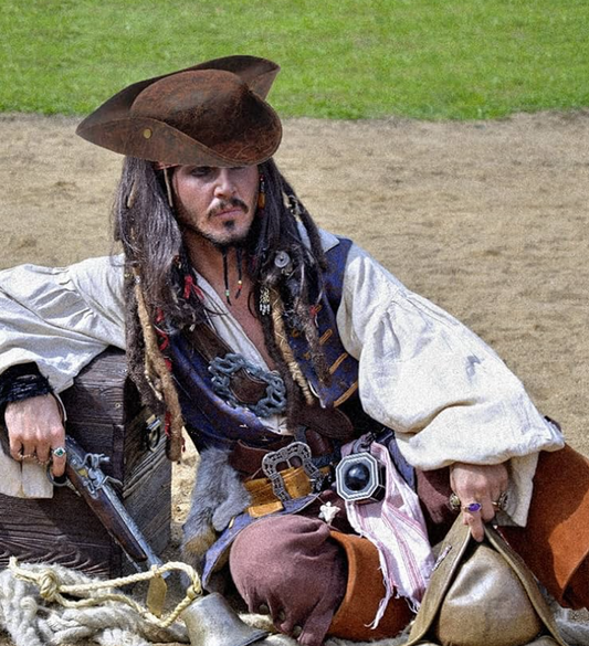 Skeleteen Faux Leather Pirate Hat