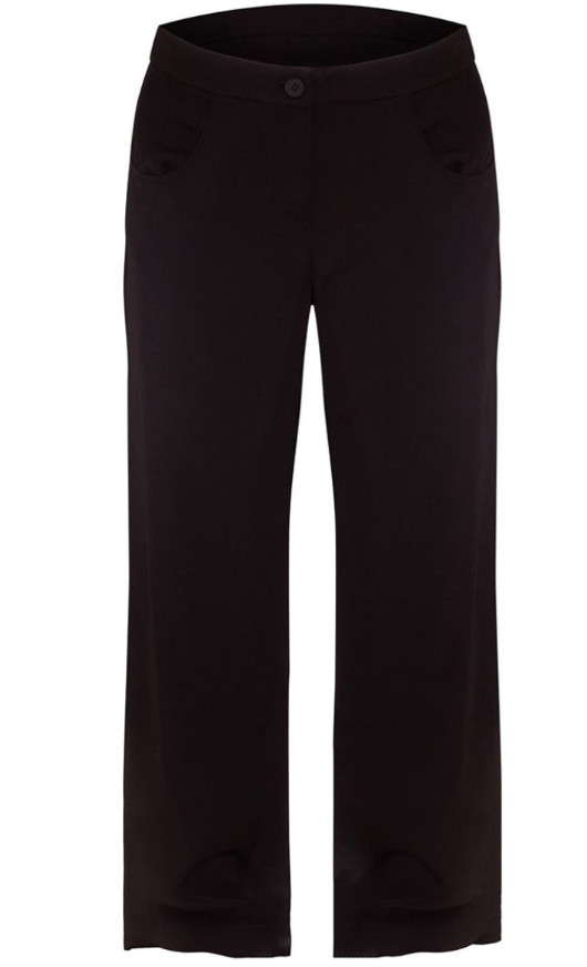 Plt - Premium Black Woven High Waist Tailored Trousers