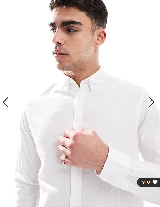JJ Rebel long sleeve shirt in white