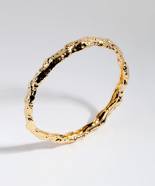 Gold Textured Bangle