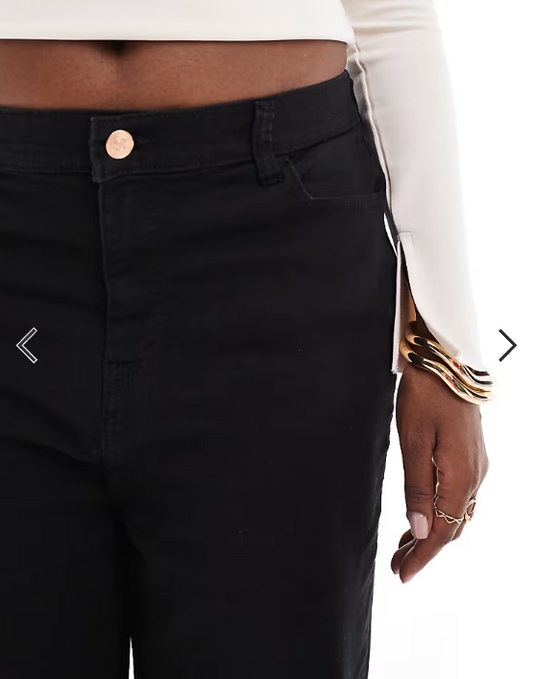 Yours slim fit jeans in black
