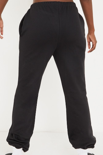 Cotton Tall Black Cuffed Hem Joggers