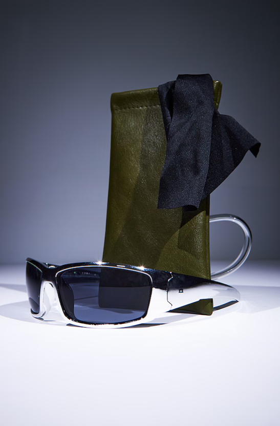 AIRE Scorpian Silver Visor Sunglasses