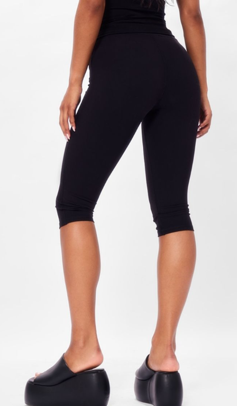 Black Sculpt Pedal Pusher Leggings