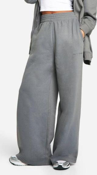 Dsgn Studio Embroidered Straight Leg Jogger - charcoal