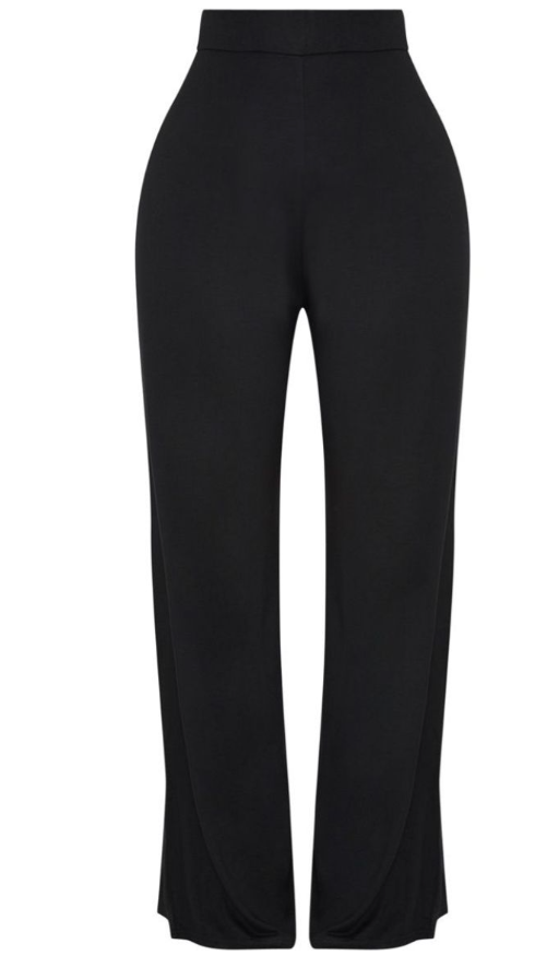 Shape Black Jersey Wide Leg Trouser