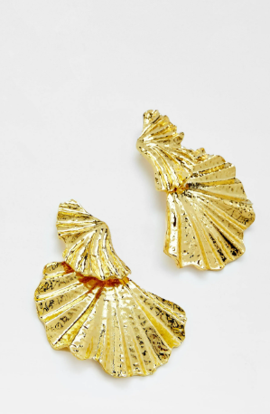 Fan Textured Earrings