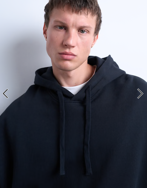 Topman heavyweight oversized fit hoodie in black